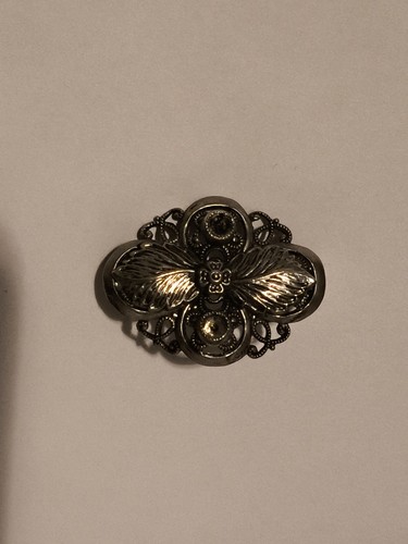 Vintage brosche silberfarben - vintage,