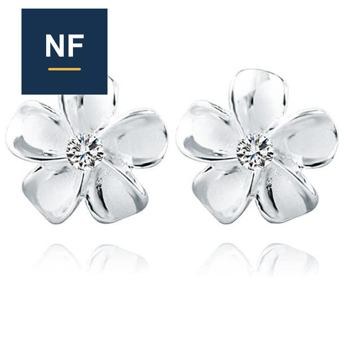 Ohrringe plumeria blumen - ohrringe,