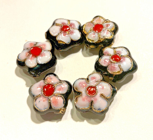 Cloisonné perlen blumen - perlen,