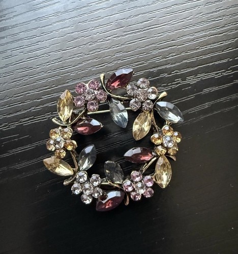 Vintage stil brosche strass - vintage,