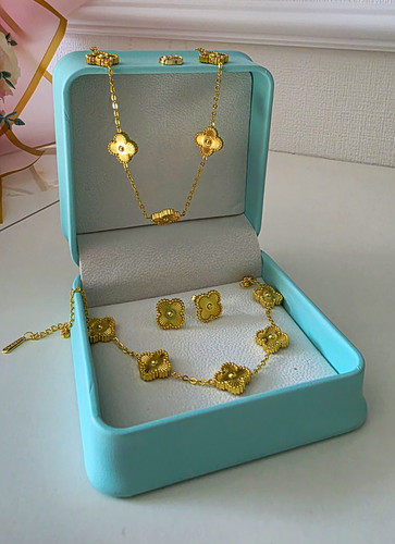 Goldfarbenes kleeblatt - goldfarbenes,