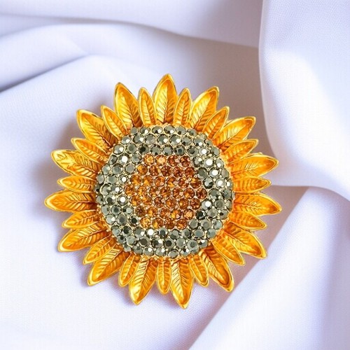 Sonnenblumen brosche - sonnenblumen,