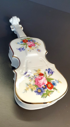 Porzellan schmuckdose cello - porzellan,