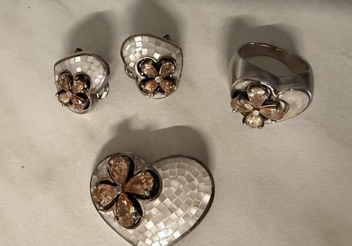 Schmuckset 925 silber mit - 925,