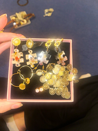 Schmuckset ohrringe goldfarben - schmuckset,