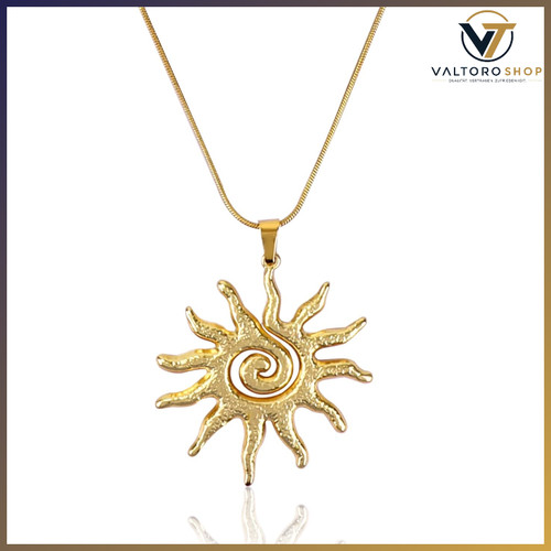 Sonnenkette gold zierlich mit - sonnenkette,