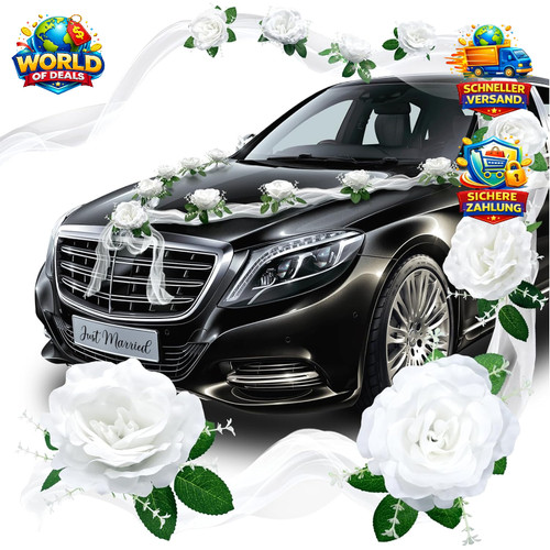Autoschmuck hochzeit deko - autoschmuck,