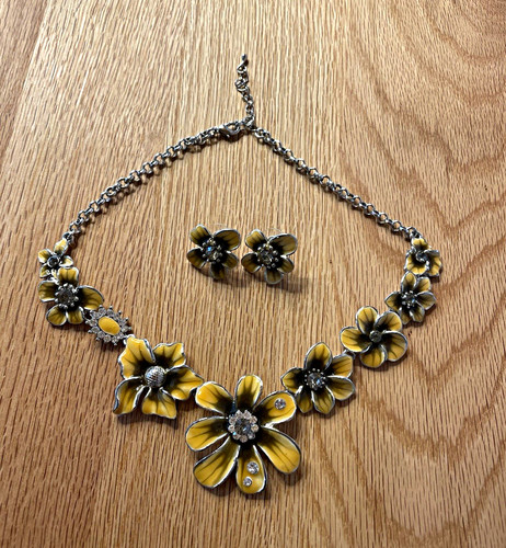 Blumen schmuckset halskette - blumen, &