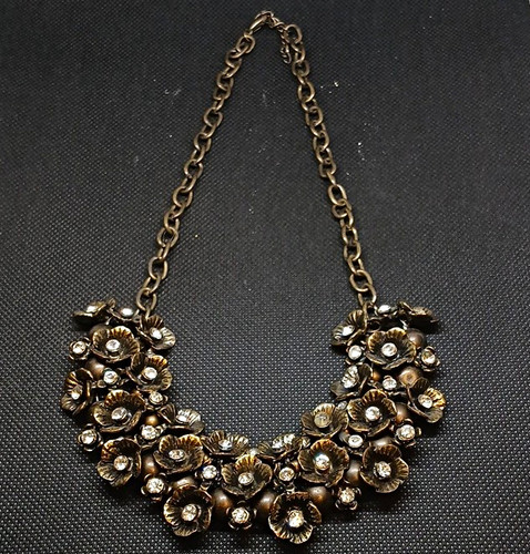 Statement halskette bronze - statement,