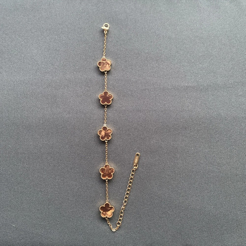 Armreif goldfarben blumen - goldfarben,
