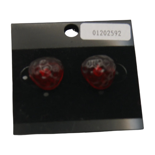 Rote herz ohrstecker - ohrstecker, mit