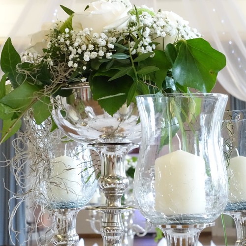 Blumenschale silber für