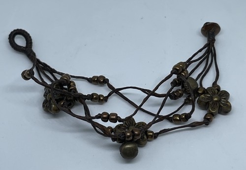 Fusskette metallblume schmuck - fusskette,