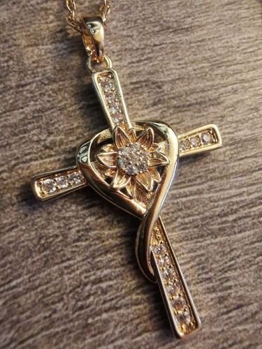 Blumen kreuz glitzer gold - blumen,