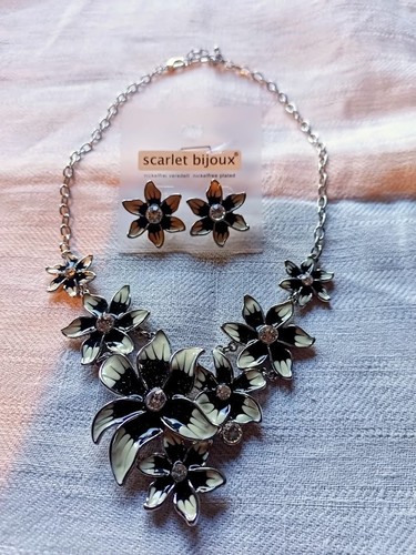 Collier schmuck set blumen - schmuck-set,,