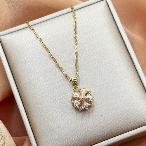 Damen halskette gold farbe - halskette,