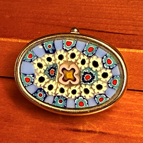 Vintage mikromosaik pillendose - vintage,