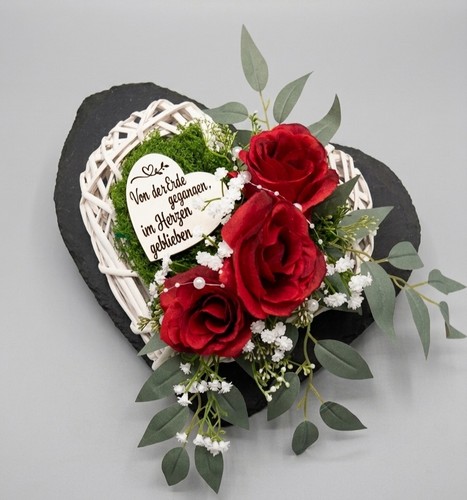 Grabschmuck grabgesteck herz - grabschmuck,