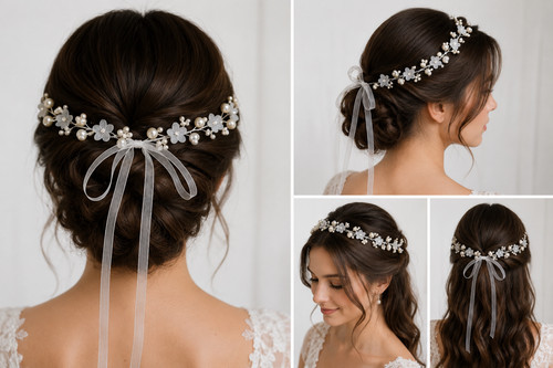 Braut haarschmuck blumen - braut,
