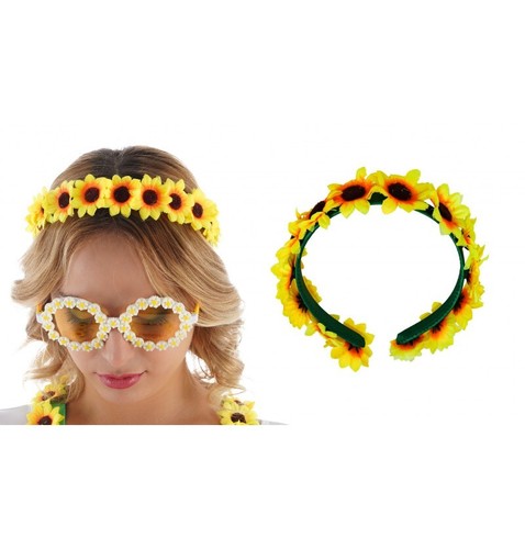 Sonnenblumen haarkranz - sonnenblumen,