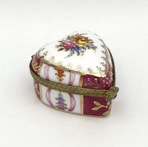 Pillendose blumen herz - pillendose,