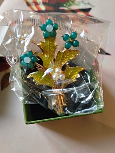 Blumen brosche blume - blume, gold