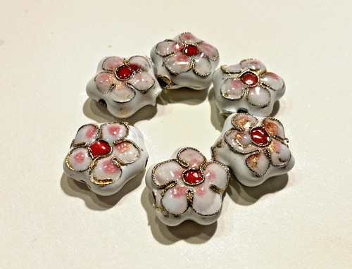 Cloisonné perlen blumen - perlen,