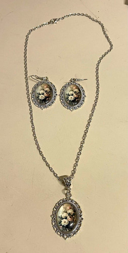 Silberfarbenes schmuckset - silberfarbenes,