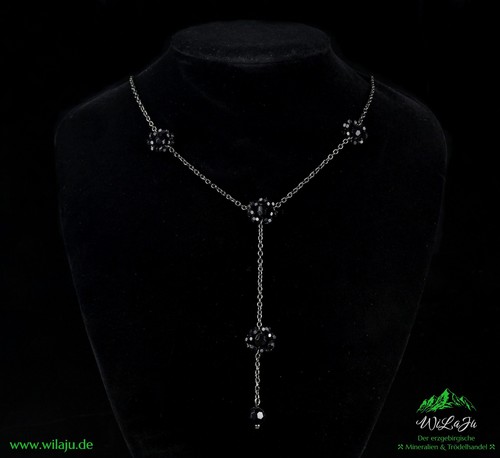 Kette schwarz mit schwarzen